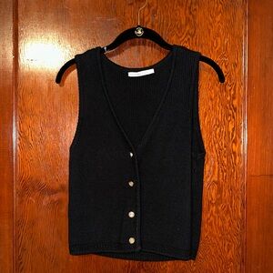 Abercrombie & Fitch Black Sweater Tank Top